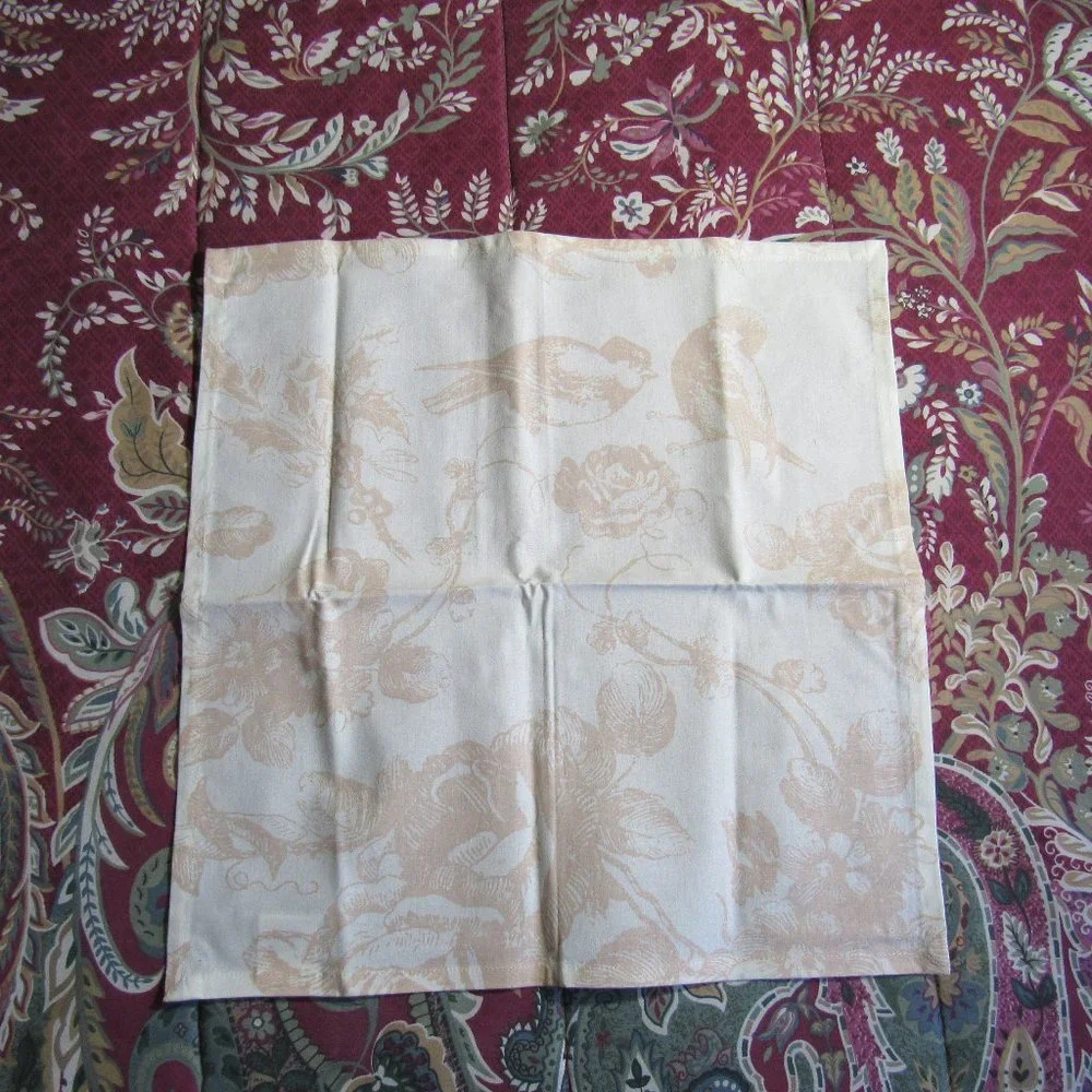 Set of 4 BIRD PRINT 100% COTTON Napkins India